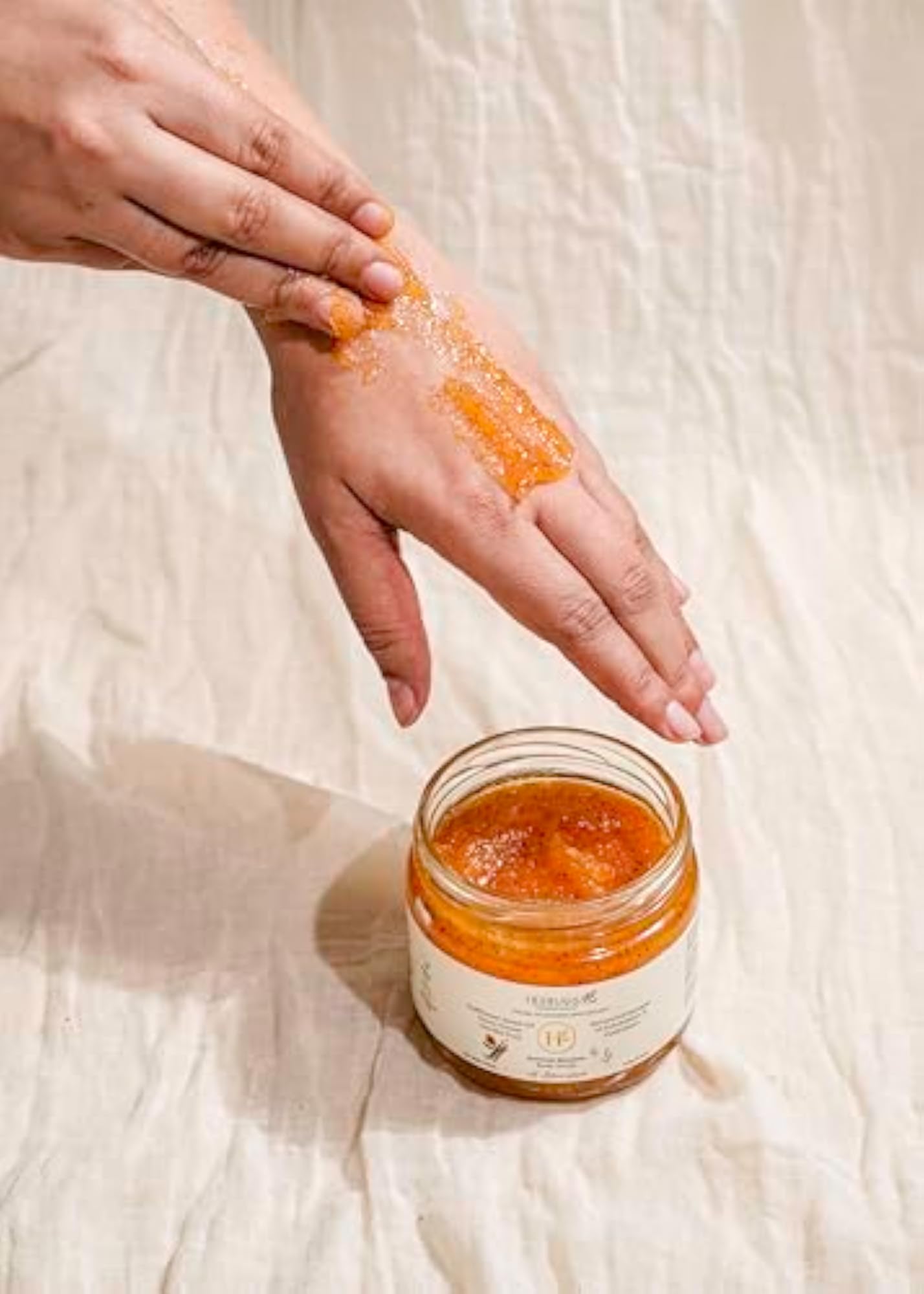 Summer Blossom Sugar Body Scrub, Vegan Exfoliator for Glowing Skin